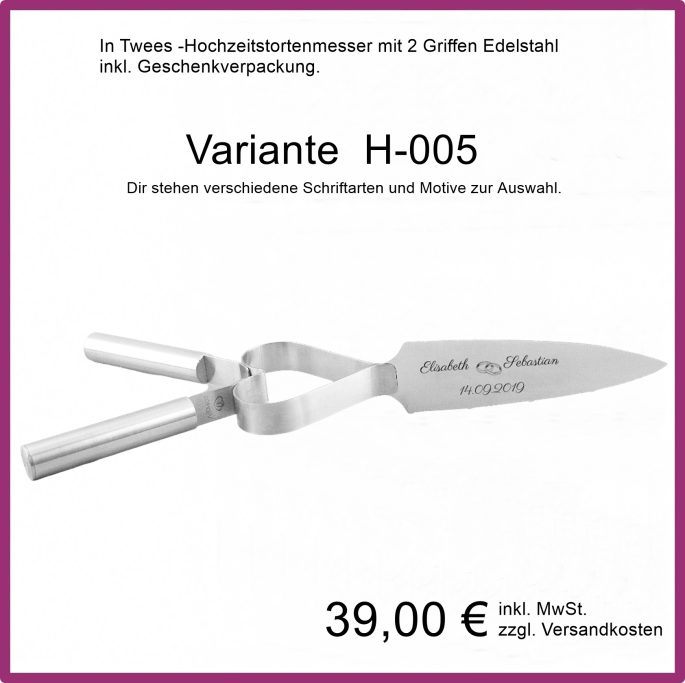 Hochzeitstortenmesser mit 2 Griffen, Vijantoo Hochzeitstortenmesser mit 2 Griffen, Vijantoo