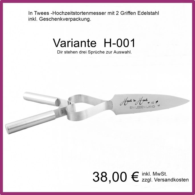 Hochzeitstortenmesser mit 2 Griffen, Vijantoo Hochzeitstortenmesser mit 2 Griffen,